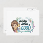Sonntagsschule ist COOL! Postkarte (Vorne/Hinten)