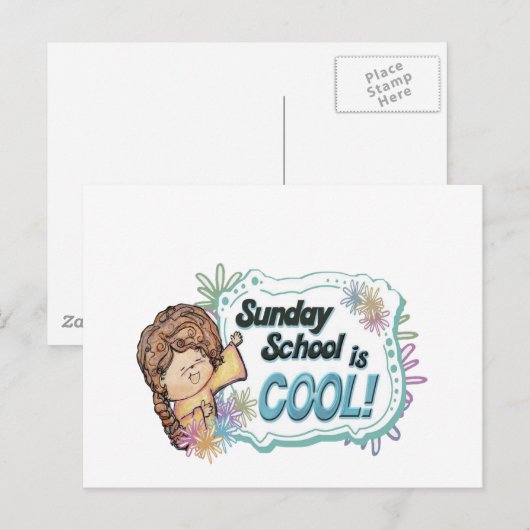 Sonntagsschule ist COOL! Postkarte (Vorne/Hinten)