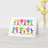 Sonntagsschule Karte (Gelbe Blume)