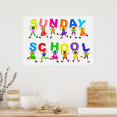 Sonntagsschule Poster (Küche)