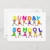 Sonntagsschule Postkarte (Vorne/Hinten)