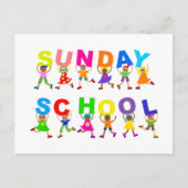 Sonntagsschule Postkarte (Vorderseite)