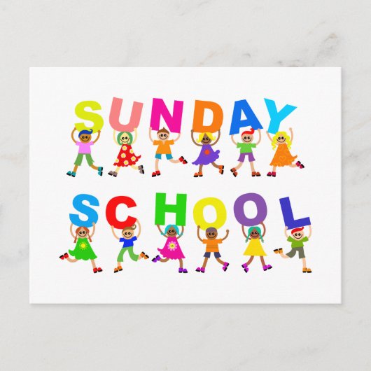 Sonntagsschule Postkarte (Vorderseite)