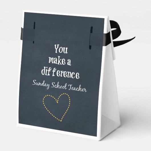 Sonntagsschullehrer Geschenkschachtel (Rückseite)