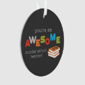 Sonntagsschullehrer Lehrtag, Phantastisch Ornament (Vorderseite)