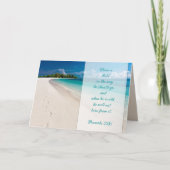 Sonntagsschullehrer Ozean Danke Karte (Vorderseite)