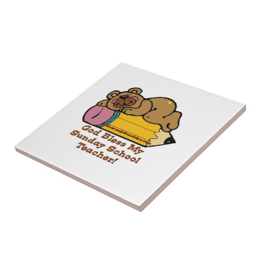 Sonntagsschullehrer Pencil Fliese (Seite)