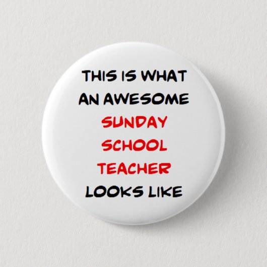 Sonntagsschullehrer, phantastisch button (Vorderseite)