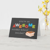 Sonntagsschullehrer Schultag Phantastisch Karte (Gelbe Blume)