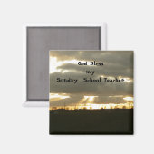 Sonntagsschullehrerin Magnet (Vorderseite/Rückseite)