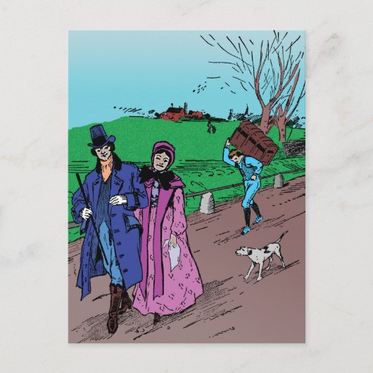 Sonntagsspaziergang Postkarte (Vorderseite)