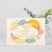 Sonntagvormittags Einladung (Stehend Vorderseite)