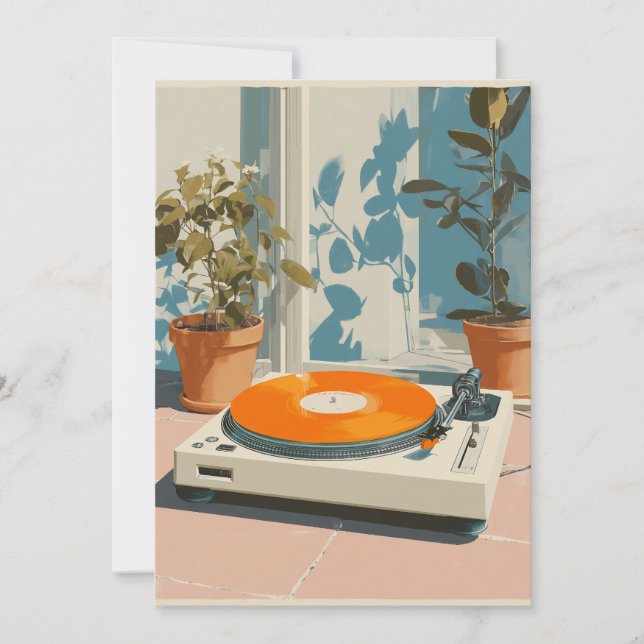 Sonntellerplatte mit orangener Vinyl (Vorderseite)