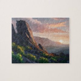 Sonnuntergangs-Puzzle Puzzle