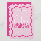 Sonny Bridal Dusche Einladung (Vorne/Hinten)