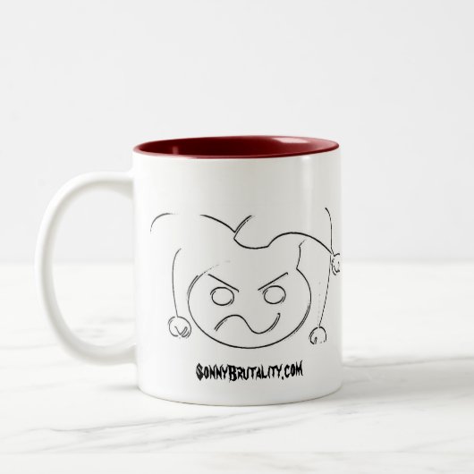 Sonny-Brutalitäts-Tasse!!! Zweifarbige Tasse (Links)