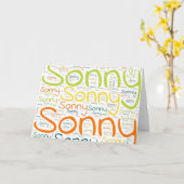 Sonny Karte (Gelbe Blume)