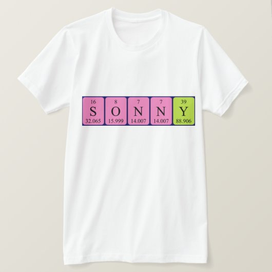 Sonny Periodenname Shirt (Design vorne)