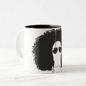 Sonny Rey schwarze/weiße Tasse (Vorderseite Links)