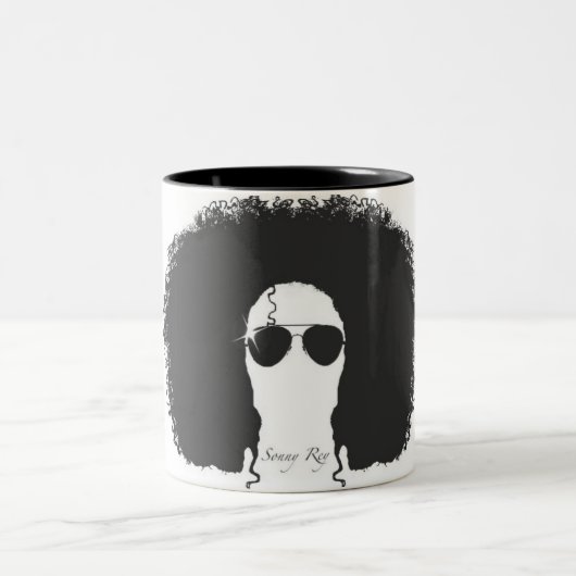 Sonny Rey schwarze/weiße Tasse (Mittel)