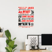 Sonny Rollins / John Coltrane / Jack McDuff Jazz Poster (Heimbüro)