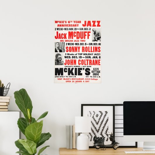 Sonny Rollins / John Coltrane / Jack McDuff Jazz Poster (Heimbüro)