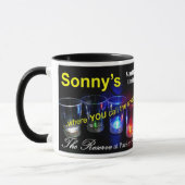 Sonnys SüdPhilly zwei Ton-Kaffee-Tasse voll Tasse (Links)