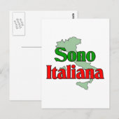 Sono Italiana Postkarte (Vorne/Hinten)