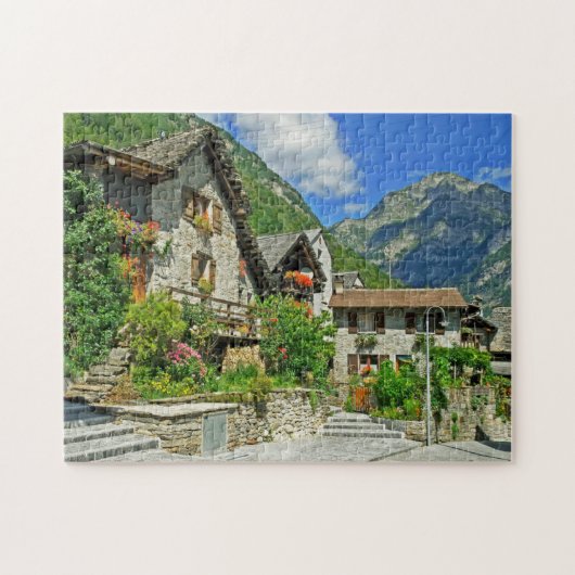 Sonogno Schweiz Puzzle (Horizontal)