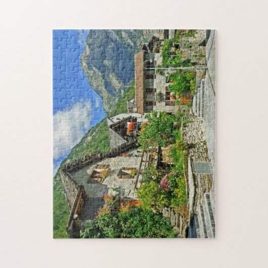 Sonogno Schweiz Puzzle (Vertikal)