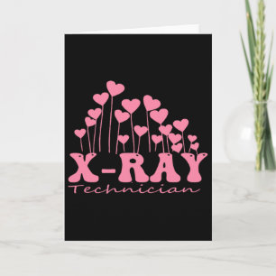 Sonograf Valentine Hearts Radiologietechniker Karte