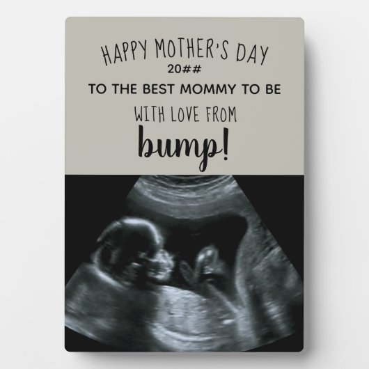 Sonogram Foto Best Mommy to Be from Bump Fotoplatte (Vorderseite)