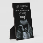 Sonogram Foto Black and White Best Daddy to Be Fotoplatte (Seite)