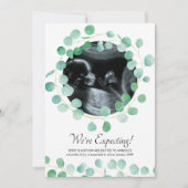 Sonogram Foto Eukalyptus Greenerity Schwangerschaf Ankündigung (Vorderseite)