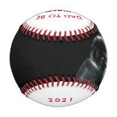 Sonogram Foto Vater wird Erster Vatertag Baseball (Rückseite)