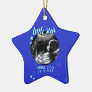 Sonogram Keepake Baby Ultrasound Keramik Ornament