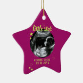 Sonogram Keepake Baby Ultrasound Keramik Ornament (Rechts)