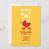 Sonogram-Ultraschall-Babyparty-Einladung Einladung (Rückseite)