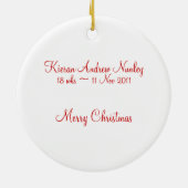 Sonogram-Verzierung Keramik Ornament (Hinten)