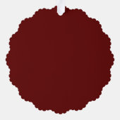 Sonogramm-Ankündigung Papier-Ornament Ornament Karte (Rückseite)