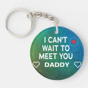 Sonogramm-Expectant-Vater für Multicolor Custom B Schlüsselanhänger