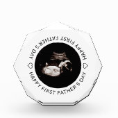 Sonogramm-Herz des ersten Vaters Fotoblock (Vorderseite)