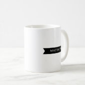 Sonogramm-Individuelle Name-Foto des ersten Vaters Kaffeetasse (VorderseiteRechts)