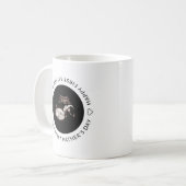 Sonogramm-Individuelle Name-Foto des ersten Vaters Kaffeetasse (Vorderseite Links)