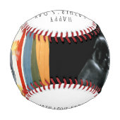 Sonogramm Schwangerschaftsfoto werdender Vater Baseball (Rückseite)