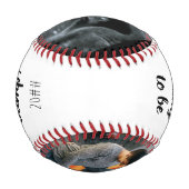 Sonogramm Schwangerschaftsfoto werdender Vater Baseball (Vorderseite)