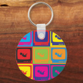 Sonogramme Pop Art Schlüsselanhänger (Vorderseite)