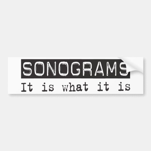 Sonograms ist es autoaufkleber (Vorne)
