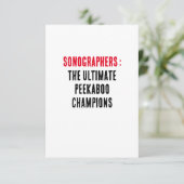 Sonographen: Die ultimativen Pekaboo-Meister Dankeskarte (Stehend Vorderseite)