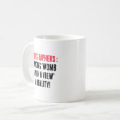 Sonographen: "Gebärmutter mit Blick" zur Realität Kaffeetasse (Vorderseite Links)